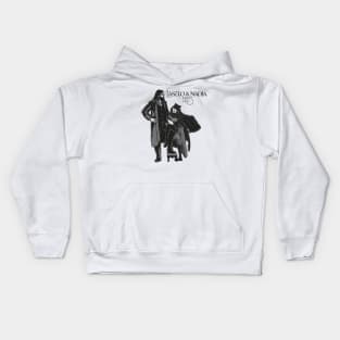 LASZLO AND NADJA PENCIL BATS BLACK WHITE Kids Hoodie